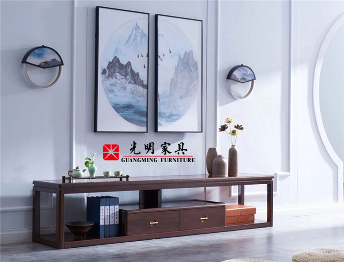 新中式实木家具稀世阁系列实景拍摄，实木家具图片欣赏 