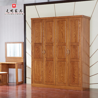 【光明家具】红橡木四门衣柜118-21107-180