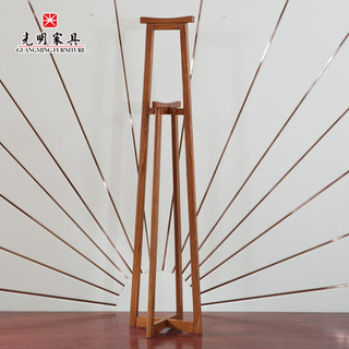 【光明家具】实木橡木衣帽架挂118-92102-48